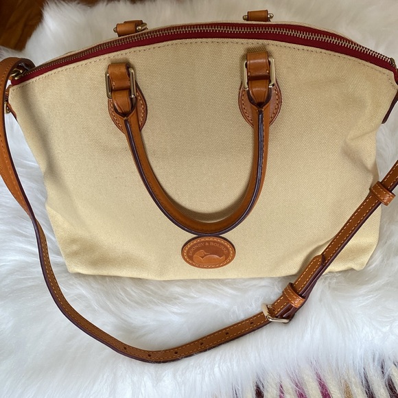 Dooney & Bourke Canvas & Leather Satchel - Picture 3 of 12